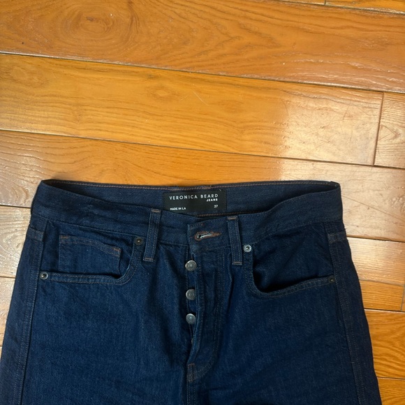 Veronica Beard Women's Dark Blue Flare Jeans - Picture 3 of 3